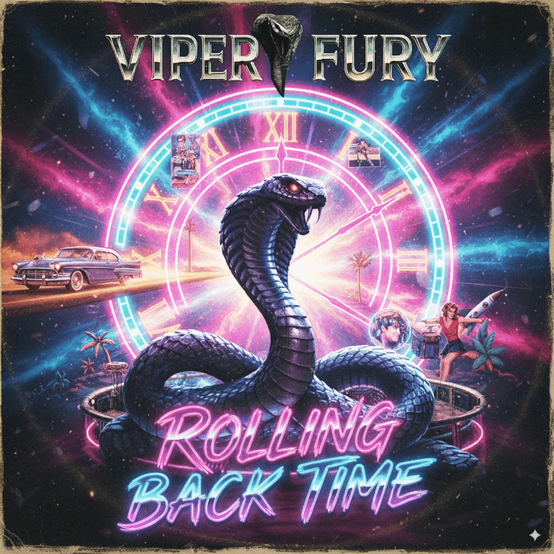 Rolling Back Time by Viper Fury - Album cover art